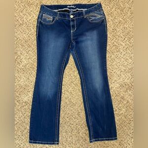 Amethyst Jeans Dark Blue Boot Cut Women's Jeans